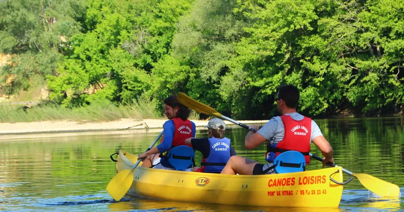 From Vitrac: Dordogne River Canoe Rental